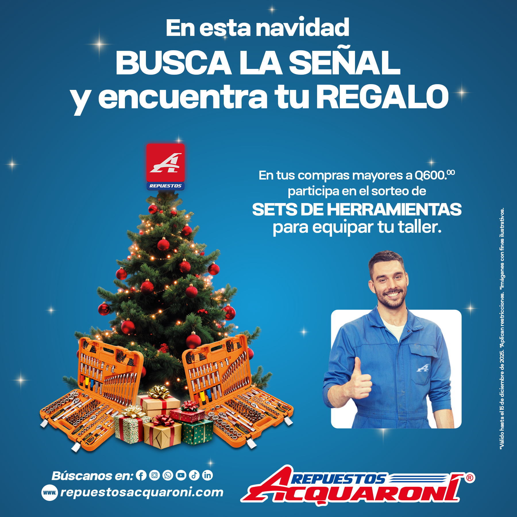 ✨ ¡La Navidad llega con regalos en #RepuestosAcquaroni!